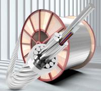 Cabo de energia óptica OPGW Fibra óptica 4-48 Núcleo 100 Seção transversal Cable óptico de cabo de terra exterior composto