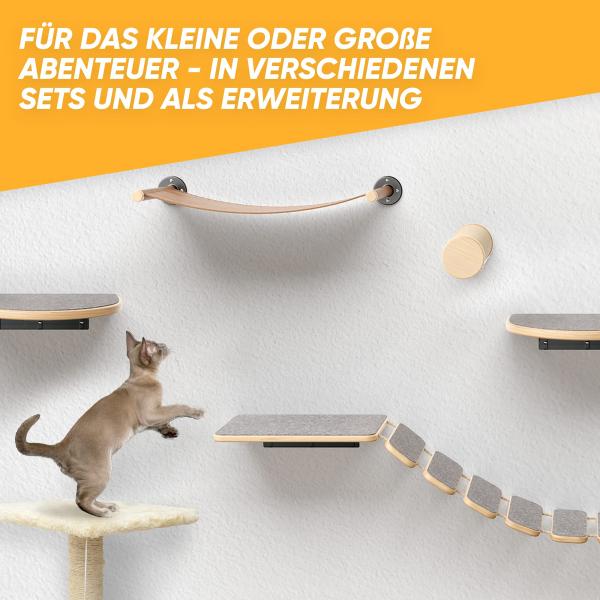 Diy ‎5 Pieces Cat Climbing Wall Shelves Allergen Free Modern Pet Furniture