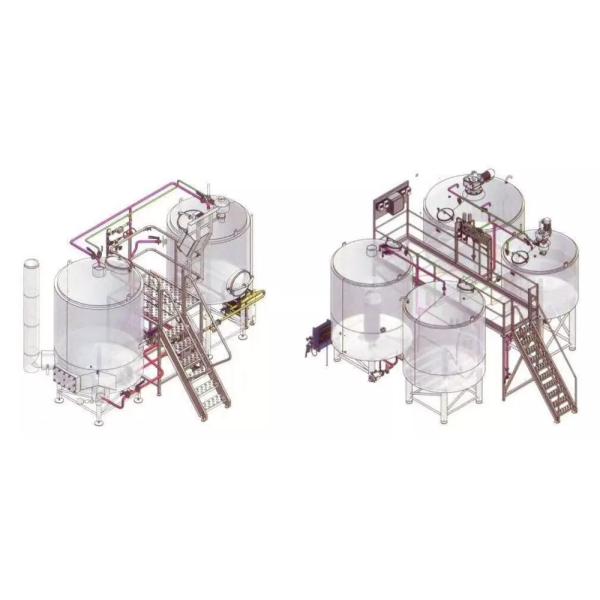 PLC Turnkey 3PH Home Beer Brewing Equipment