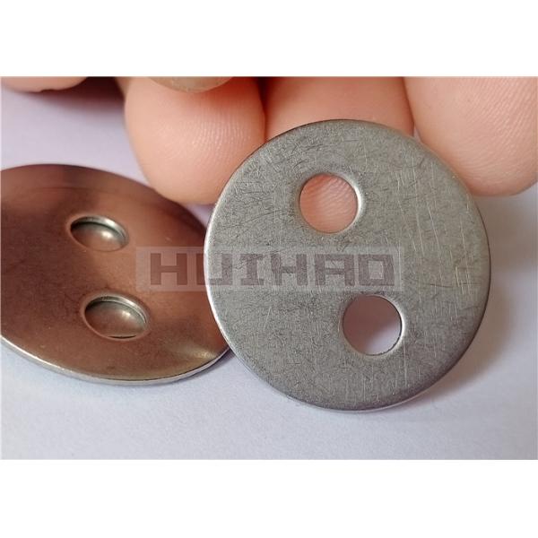 High Temperature Resistance 2 Hole Stainless Steel Washer Used In The Installation Of Removable/reusable Insulation Covers