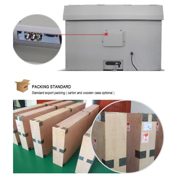 43 Inch Wall Mount Outdoor Touch Screen Kiosk 1500nits Brightness Integrated PC Board