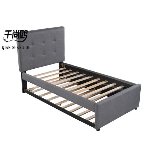 140*200cm Sliding Double Bed , customized Simple Platform Bed