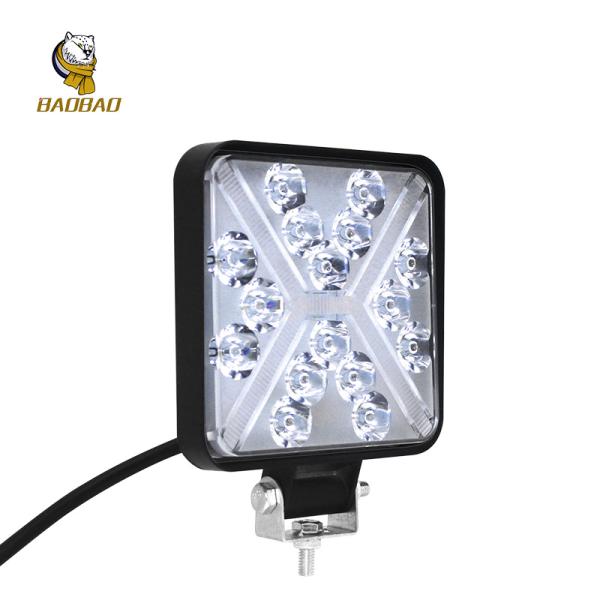 12V High Illumination Automotive Work Light Aluminum White Yellow Red