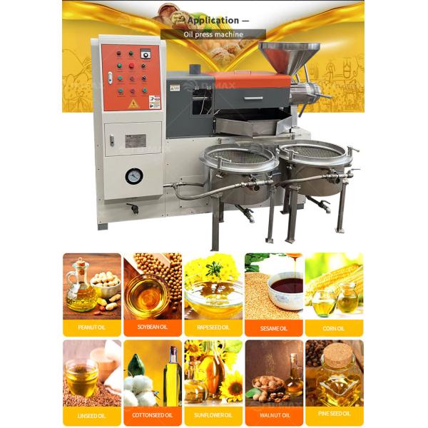 80-160kg/h High Output Spiral Canola Oil Making Machine for Vegetable Seeds Sunflower Oil