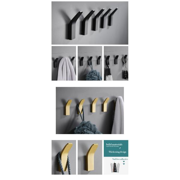 Waterproof Moisture Proof Strong Bearing Capacity Wall Hangers Hooks Adhesive Hooks for Bathroom and Kitchen