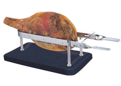 Restaurant Commercial Buffet Equipment Marble Stone Base Stainless Steel Ham Holder , Meat or Bread Carving Stations