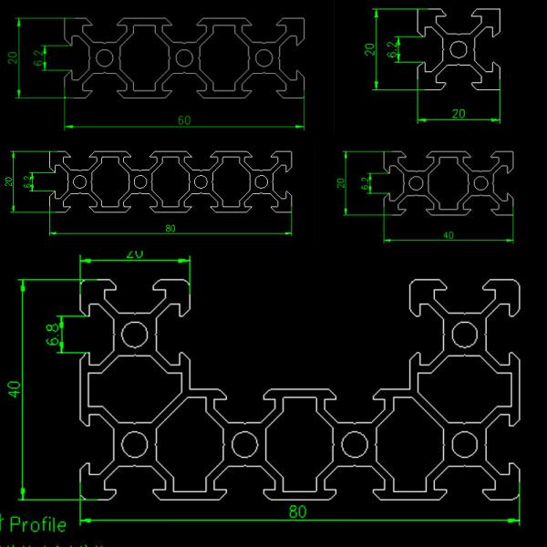 6060 T5 прессовали корозия Ressitant профиля слота v алюминиевая