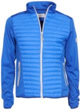 Stand Collar Mens Woven Jacket With Zipper Pocket Single Jersey Knit Type