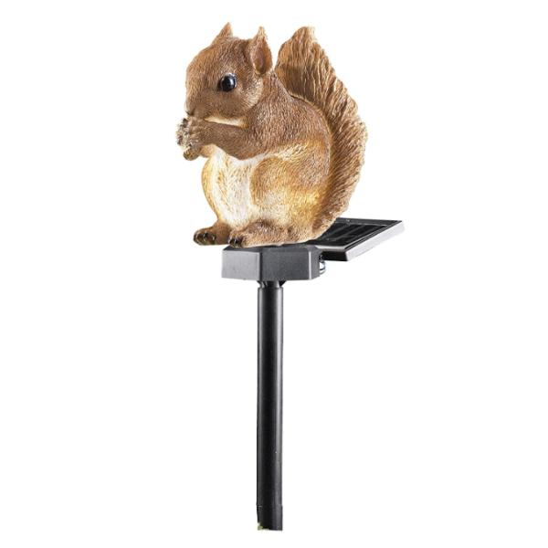 Waterproof Multicolor 17 Inch Solar Garden Squirrel