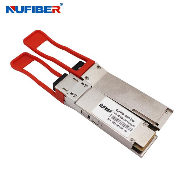 QSFP-100G-ELR4-Dual Rate 100G QSFP28 LAN WDM DML SMF 1310nm 20km LC with DDM Compatible for Cisco