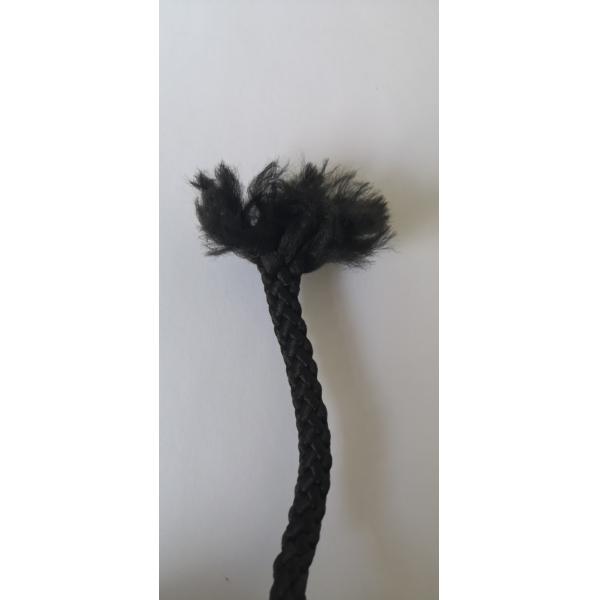 Black Braided Polyester Rope / Colored Cotton Rope Different Sizes Available