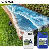 Proteção durável Resistente ao calor Epoxi transparente Elegante vidro como MSDS de superfície