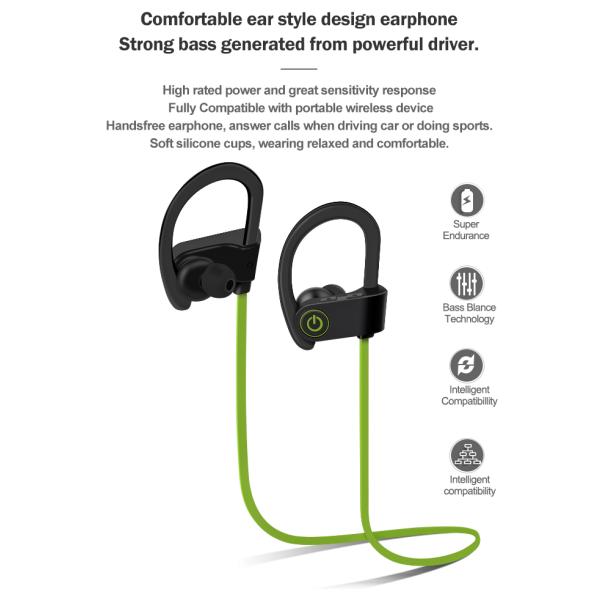 Adjustable Sweatproof Over Ear Headphones 8h Gym Earphones For Working Out