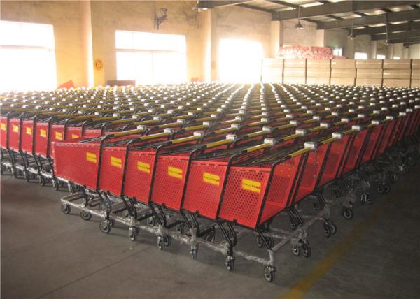 5 Inch Wheel Plastic Shopping Trolley Convenient Reusable 120kg Capacity