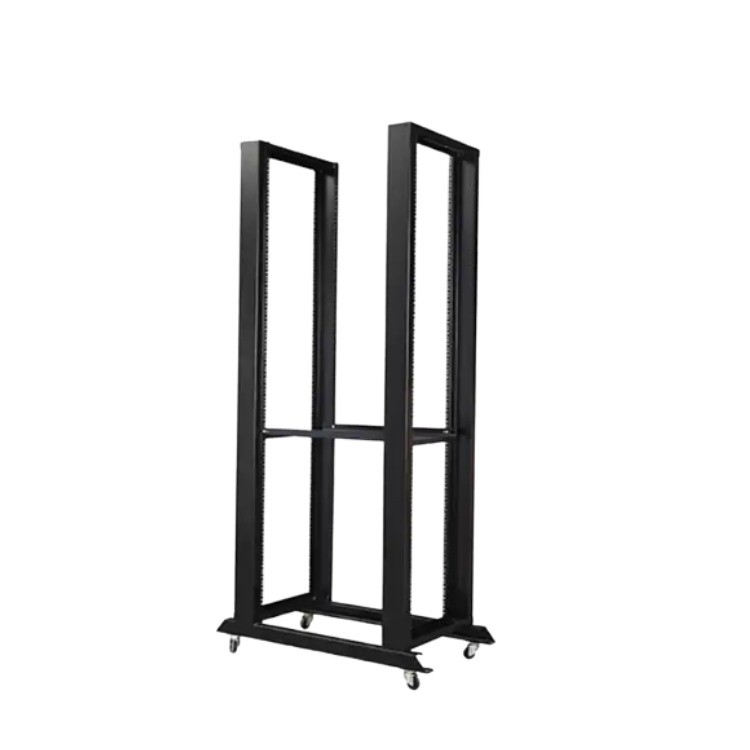 Black 27U Open Rack Perfect for 19inch Cabinet Standard Needs