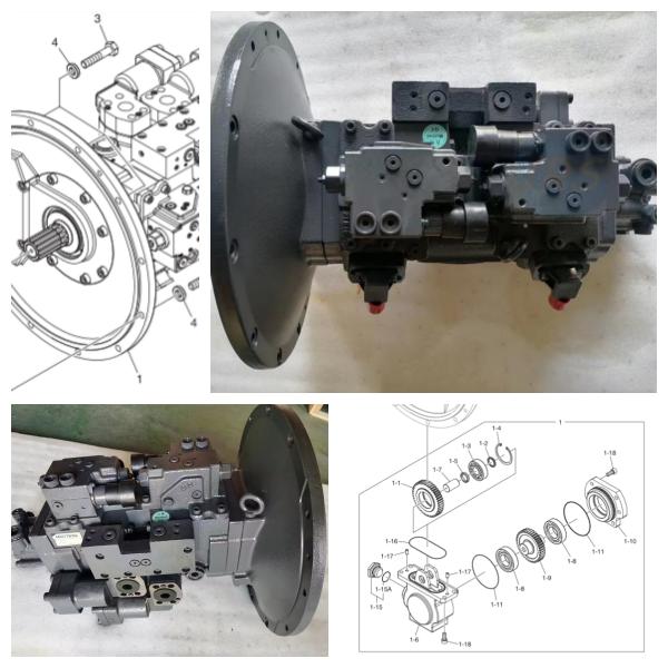 DX225LC-7M DX225-7M Hydraulic Pump 400914-00815 400914-00815A 400914-00815B Doosan Parts Diesel Engine Spare Parts
