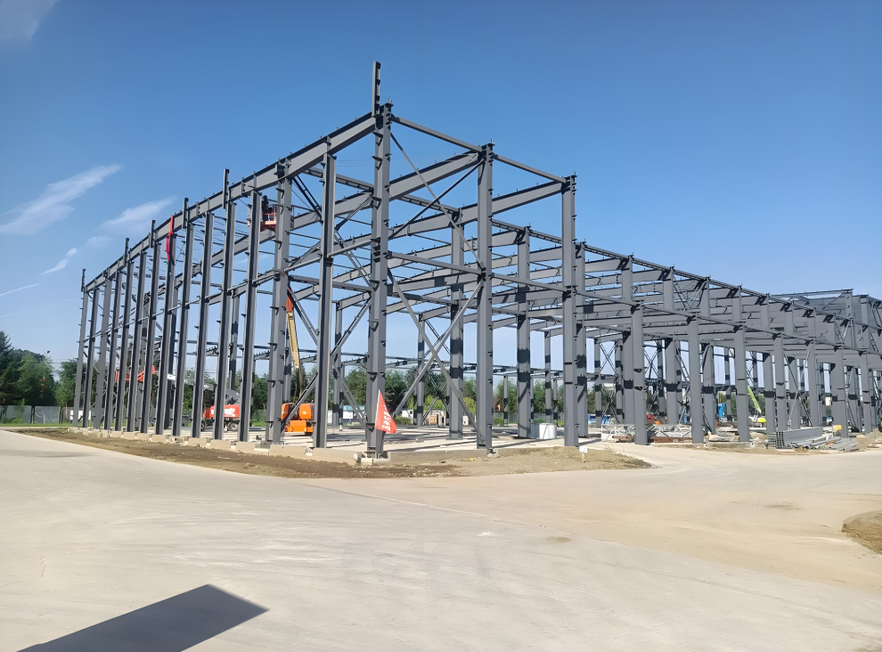 Prefab Metal Building Solutions Light Frame Construction Steel Workshop with Steel Structure