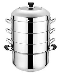 New Arrival Kitchen Industrial Steamer Pot Cookware Mutil Layer Stainless Steel Steamer Pot With SS Handle
