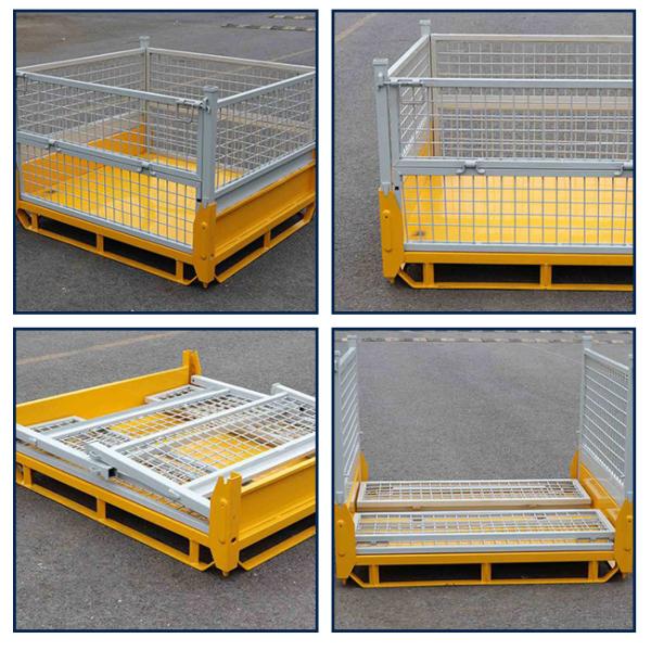 Промышленные металлические проволочные сетки Складные стальные поддоны