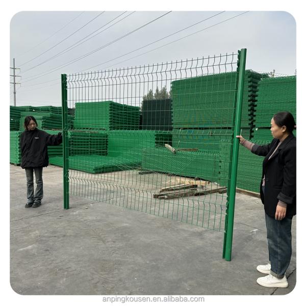 Fast Supply Speed Insulated Garden Fencing Metal Frame PVC Coated 3D Curved Wire Mesh