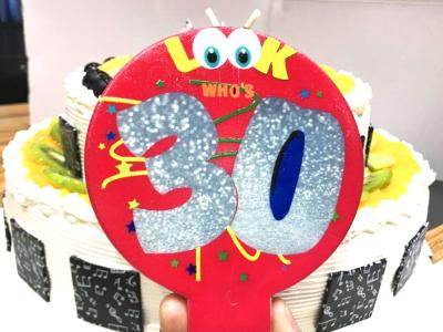 Pretty Colorful Balloon Shaped Printable Birthday Candles With Number And Cartoon Painted