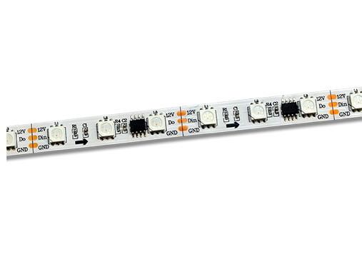 12V DC Dream Colour LED Strip With Remote WS2811 IC 5000 * 10 * 2.3mm 60 LEDS