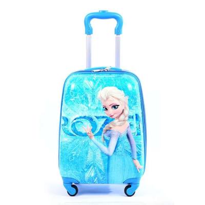 custom Printing pattern cartoon kids children school bag with wheels in hot sell