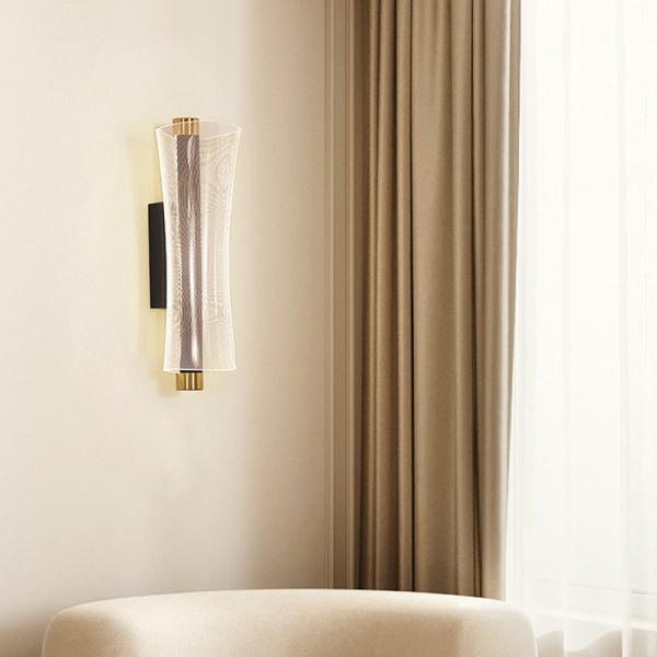 Simple Black Living Room Back Wall LED Wall Lamp Design Sense Best-selling Bedroom Bedside Acrylic Led Wall Lights