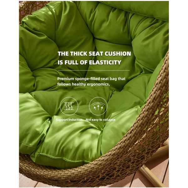 Carbon Steel Frame Bird Nest Single Hanging Egg Basket Chairs Outdoor