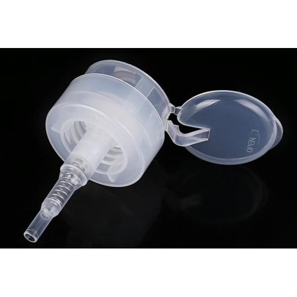China Clamshell Makeup Remover Pump head Plastic Nail Polish Remover Pump 28/410