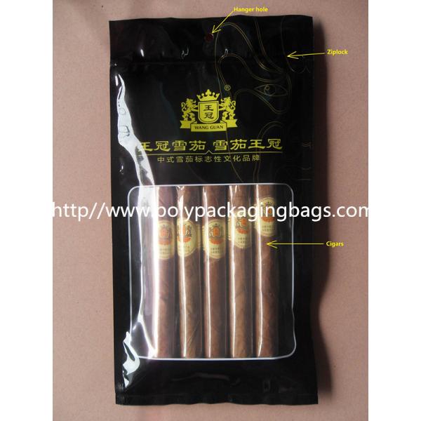 Cigar Humidor Bags With Gravure Printing Cigar Moisturizing Pouch Cigar Humidority Bags Ziplock Cigar Humidor Bag