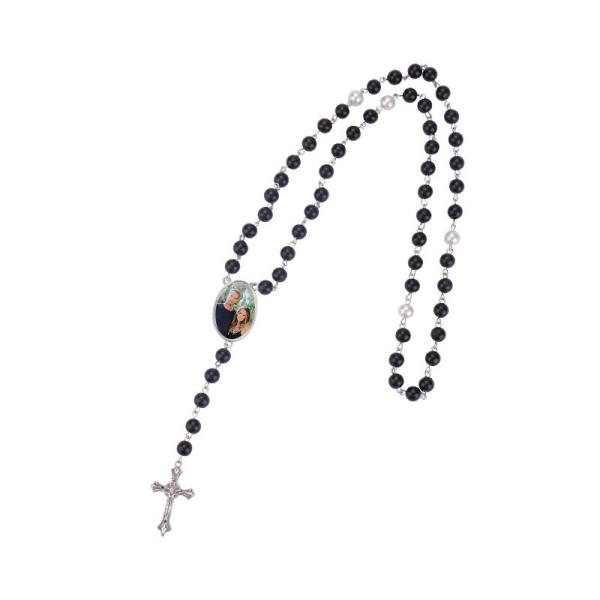 DIY Photo Insert Sublimation Rosary Beads Necklace Custom Rosary Necklace