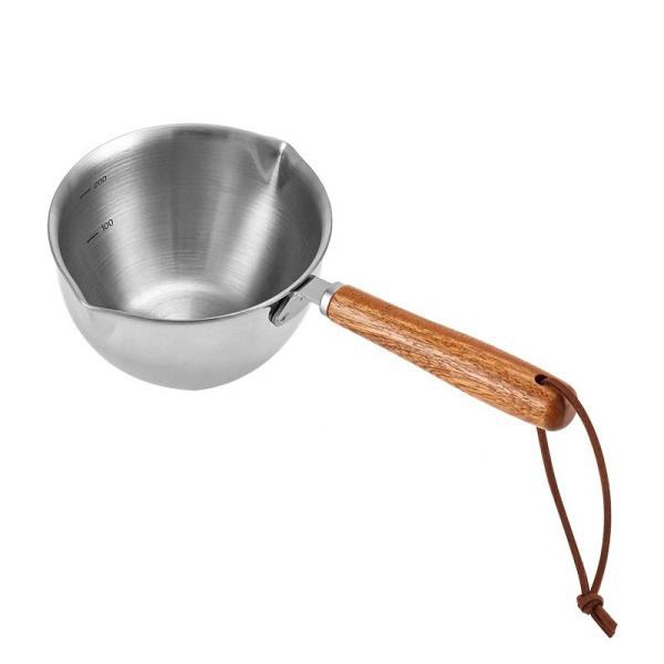 High Quality 304 Stainless Steel Measuring Cup Cooking Pot Sauce Scoop Heating Oil Pot