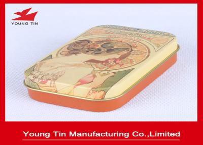 Vintage Design Printed Candy Gift Tins 0.23 MM Tinplate Material With Lid