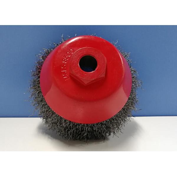Flexible Crimped Wire Wheel Cup Brush 125MM Outer Diameter 22.2mm Arbor Hole Size