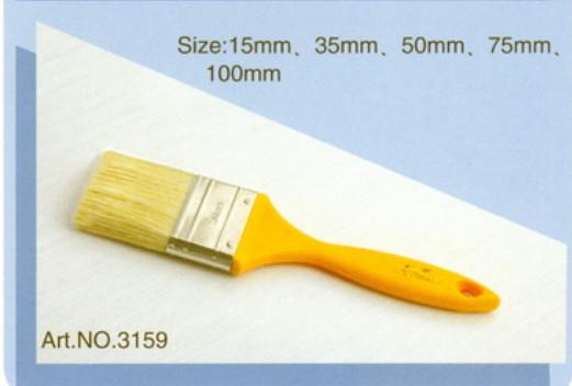 Plastic handle pure natural bristle Chinese bristle synthetic mix paint brush No.3159