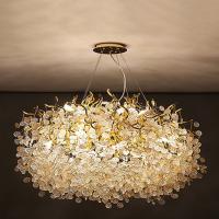 Blanc chaud mené décoratif de Crystal Chandelier 3500K de chambre à coucher d'AC265V