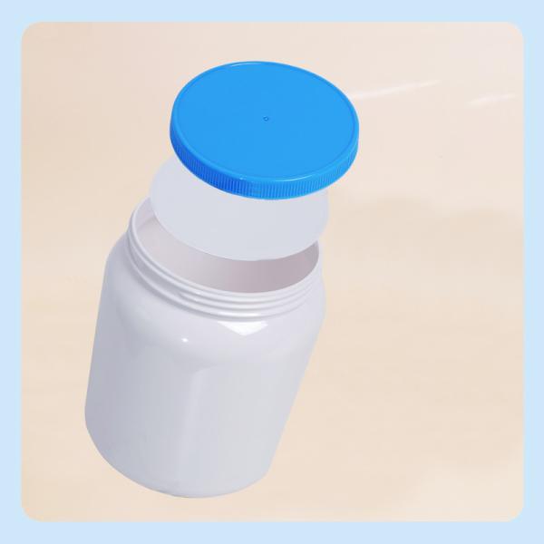 IML Etiqueta en molde 1000ml 1100ml 2000ml 2200ml 2300ml 2600ml 4000ml lata de plástico blanco PET Jar con aluminio fácil de abrir tapas de aluminio junta de junta de junta de junta de plástico para la leche en polvo