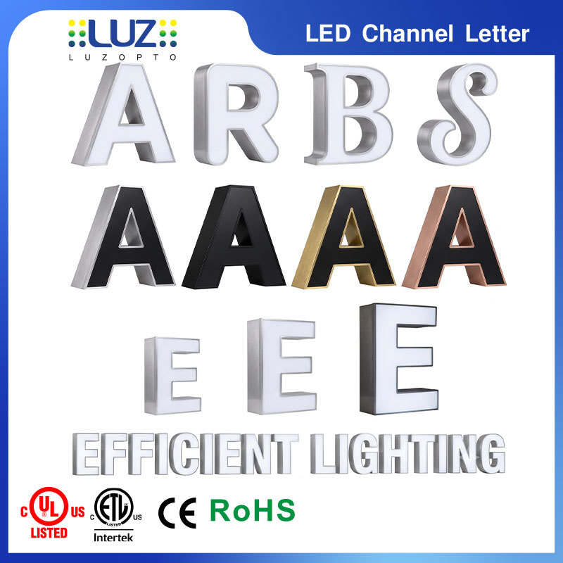 Energy - Saving / 3D Aluminum Frontlit Channel Letters For Retail Store