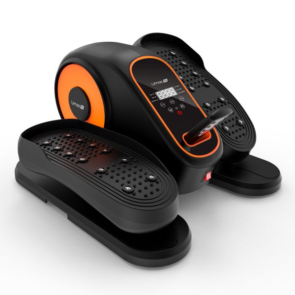 2 in 1 Under Desk Elliptical Machine Seated Leg Exerciser with Remote