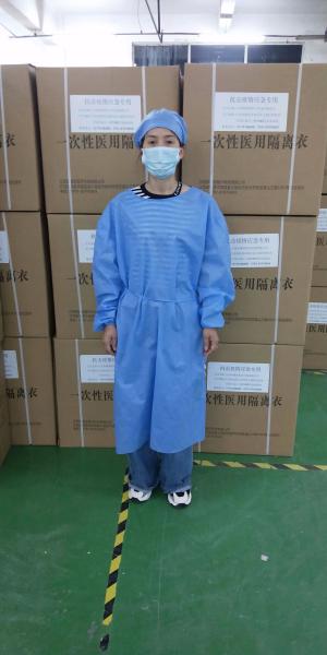 Disposable isolation gown