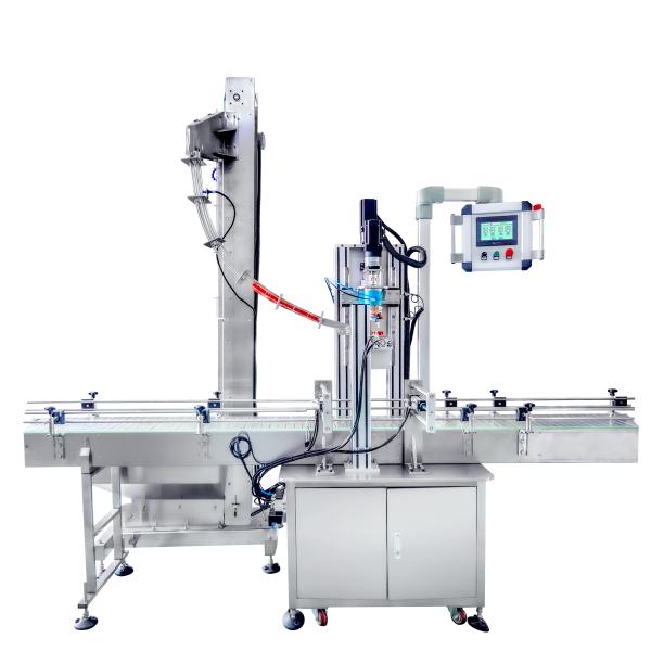 45Pcs/Min Automatic Bottle Capping Machine Servo Motor Screw Cap Feeder