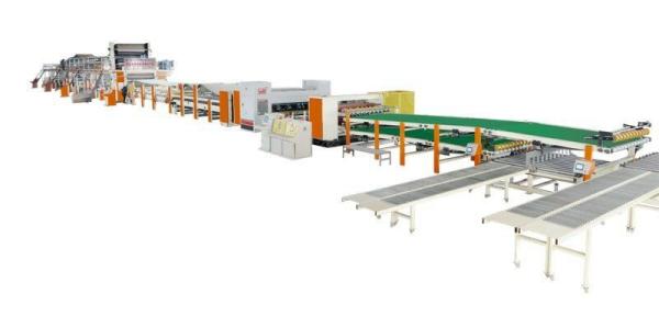 3 Ply 5 Ply Carton Box Making Machine , Automatic Corrugated Cardboard Plant