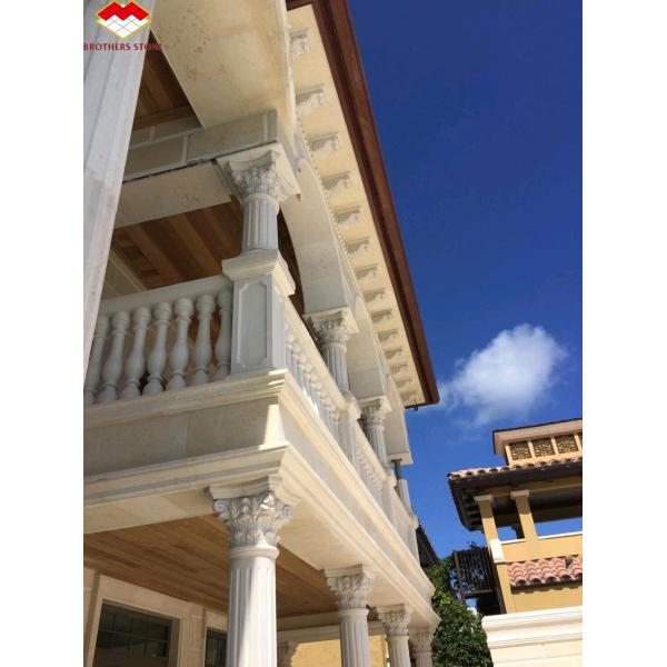 Customized Luxury Marble Staircase Handrail Column for Villa Style Interior Design