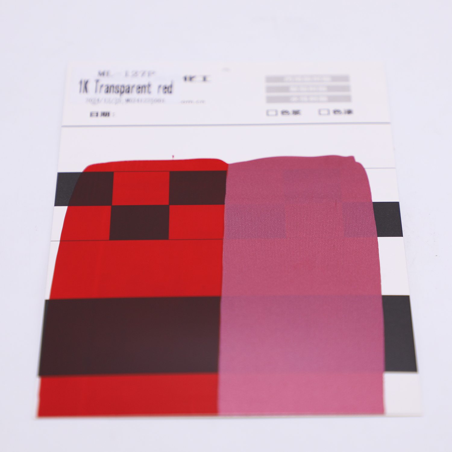 High Transparency Transparent Red Acrylic Paint Automotive Coating & Car Paint