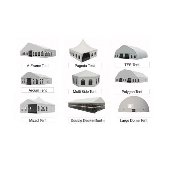 Clear Half White PVC Marquee Party Tents For Outdoor Activities