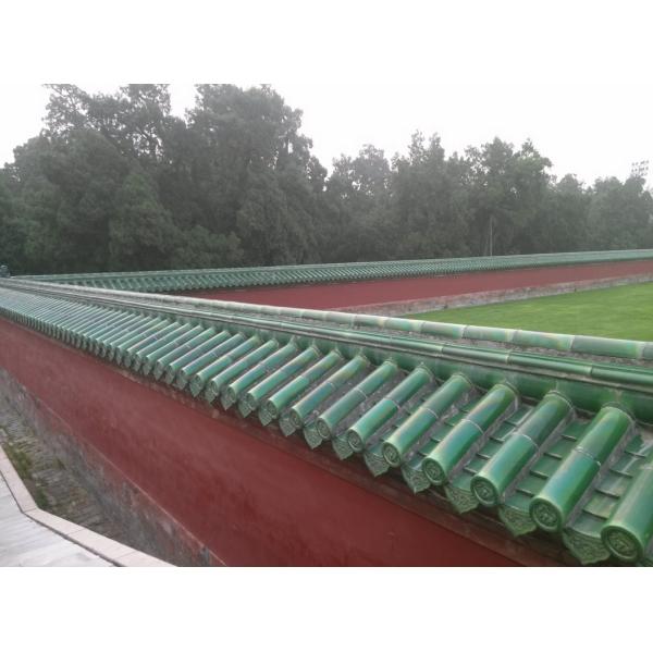 Глина черепиц павильона китайская старая конкретная застеклила покрашенные черепицы