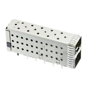 1-2007492-8 SFP+ Cage Assembly 2x1 Port com conector integrado 16 Gb/s