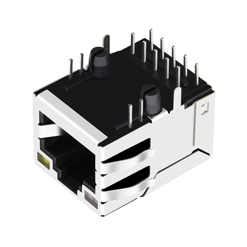 ARJM11C7-502-KB-EW2 100/1000 плата порта RJ45 MagJack основания-T 1x1 ВВЕРХ ПО Green&Orange/Yellow привела
