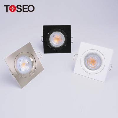 O quadrado branco Gu10 Downlights 70mm de Fixted cortou para a sala de visitas